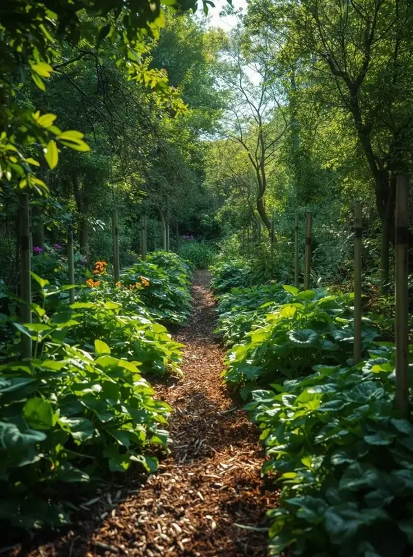 Forêt nourricière en permaculture